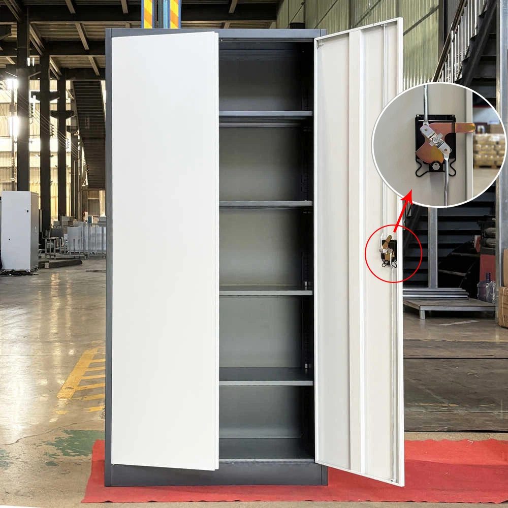 2 Door Steel Cupboard with Shelves 7 2 Door Steel Cupboard with Shelves 7