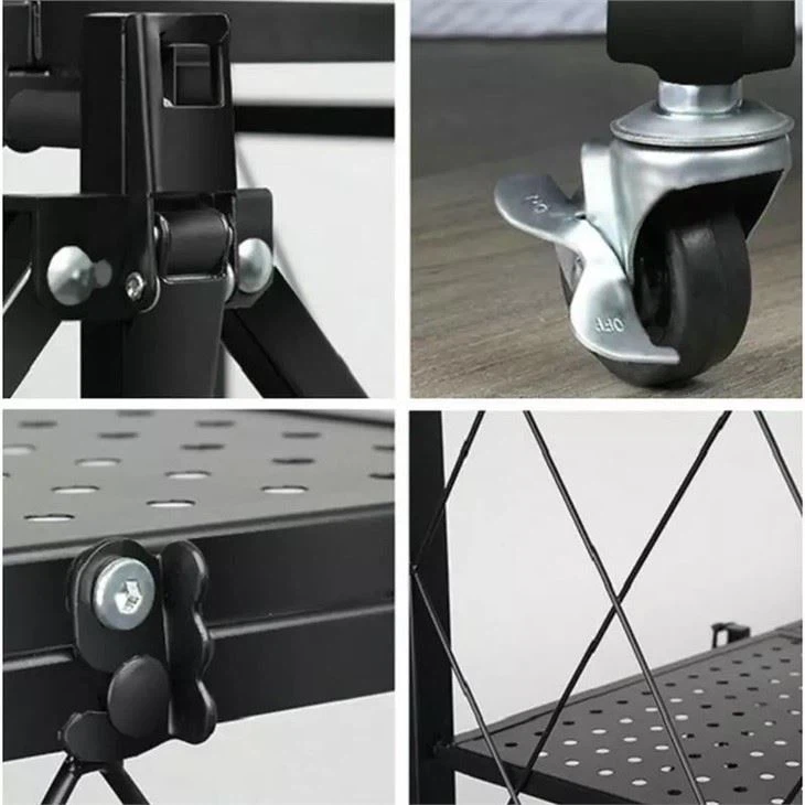 5-Layer Foldable Metal Shelves